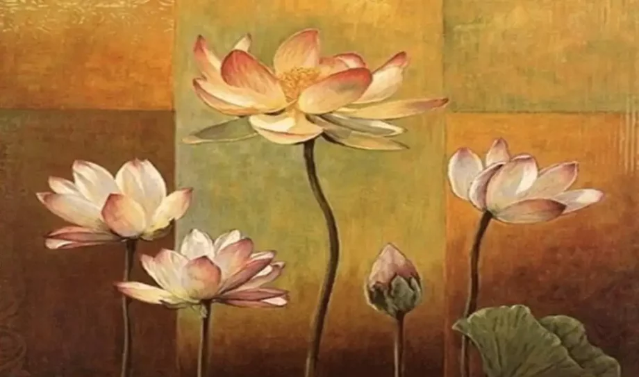 lotus flower painting