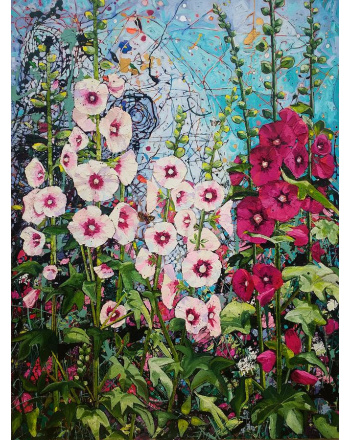 summer-hollyhocks-angie-wright